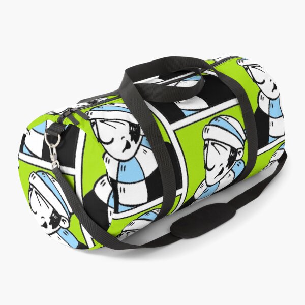 Item preview, Classic Football Fan Illustration | Retro Terrace Supporter | Sky Blue & White Scarf - Pop Art designed and sold by GWARTGB.