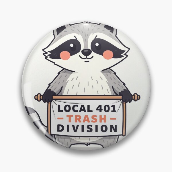 Item preview, Raccoon Union Local 401 designed and sold by PictorialWhimsy.