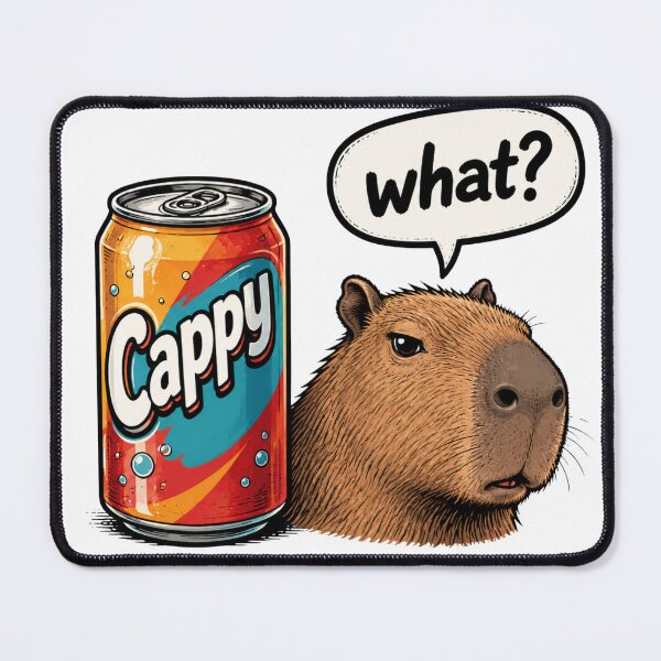 Item preview, Confused Capybara – Funny "What?" Meme Design designed and sold by Rolta.