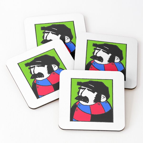 Item preview, Copy of Classic Football Fan Illustration | Retro Terrace Supporter | Blue & Red Scarf - Pop Art designed and sold by GWARTGB.