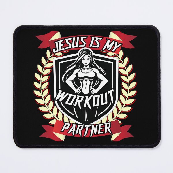 Item preview, Jesus Is My Workout Partner - Christian Women Gym Design designed and sold by Bezuiden.