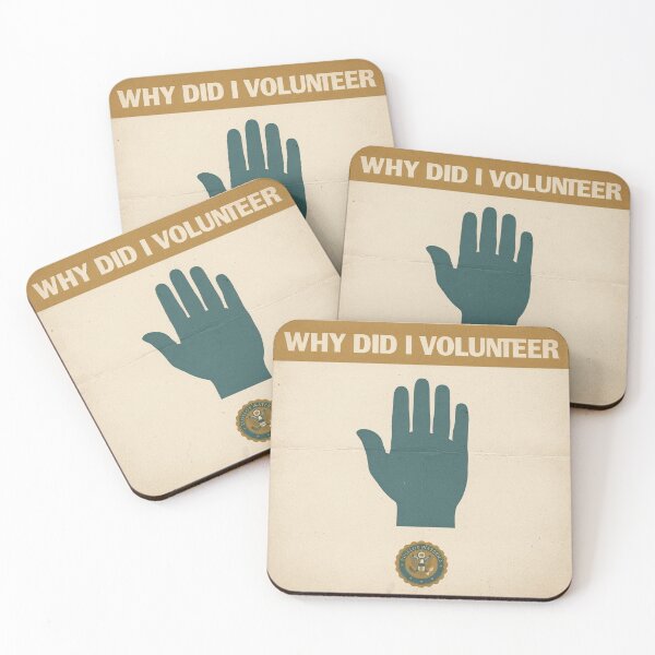 Item preview, Department of Why Did I Volunteer Retro Poster designed and sold by PictorialWhimsy.