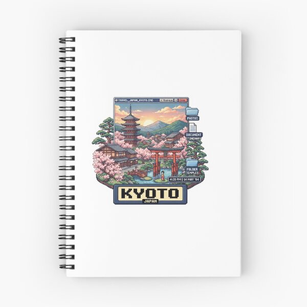 Item preview, Kyoto Japan Pixel Travel Sticker designed and sold by Imaginarium of Chaos falcon88 .