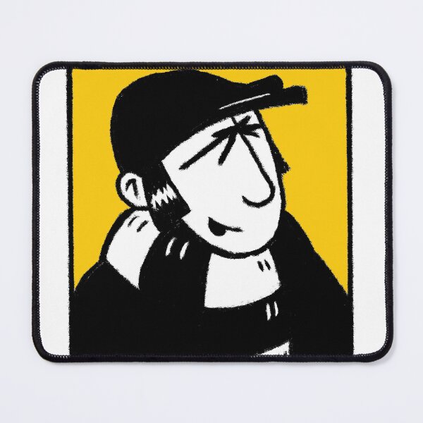 Item preview, Classic Football Fan Illustration | Retro Terrace Supporter | Black & White Scarf - Pop Art designed and sold by GWARTGB.