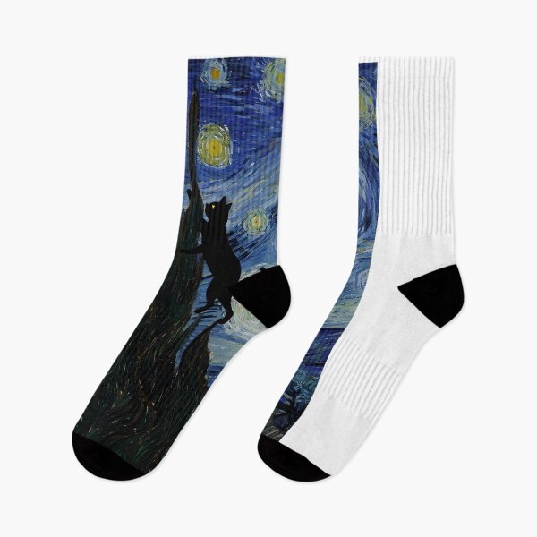 Item preview, Van Gogh Cat Starry Night Van Gogh Cat Lovers designed and sold by PurrfectHome.