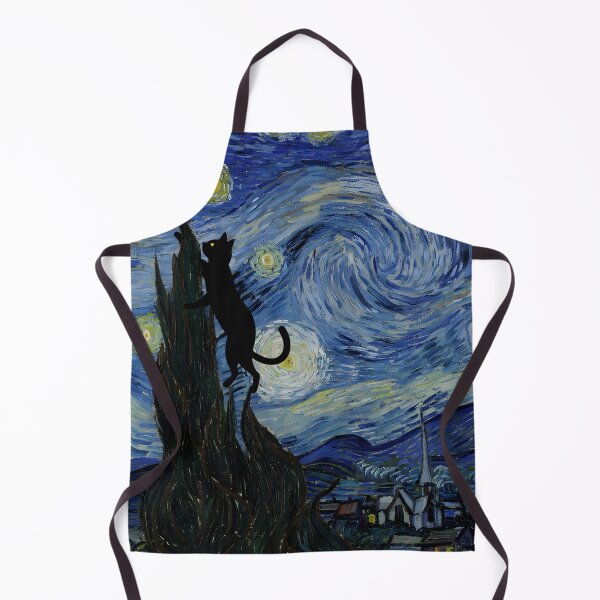 Item preview, Van Gogh Cat Starry Night Van Gogh Cat Lovers designed and sold by PurrfectHome.