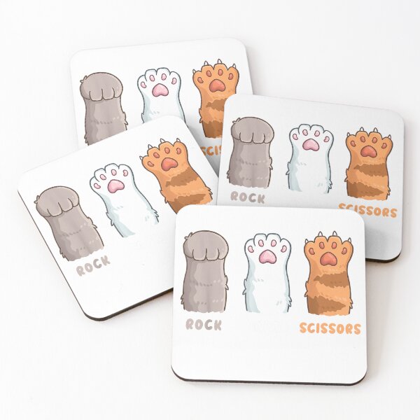 Item preview, Cat Lover Cat Owner Funny Cat Rock Paper Scissors T-Shirt designed and sold by Badriiiii.