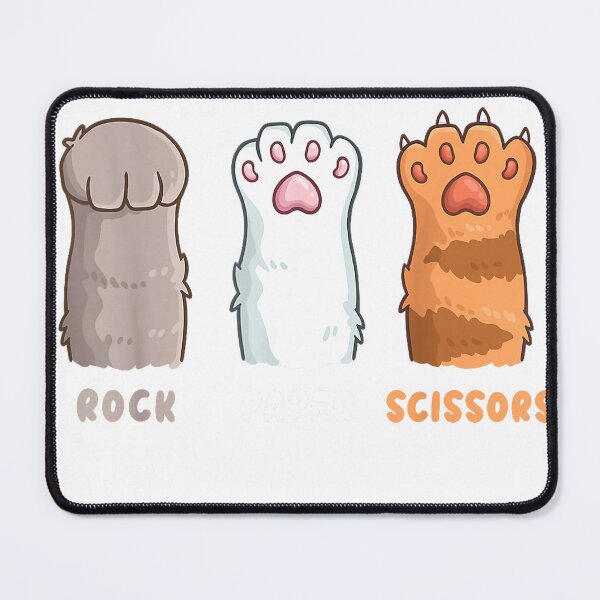 Item preview, Cat Lover Cat Owner Funny Cat Rock Paper Scissors T-Shirt designed and sold by Badriiiii.