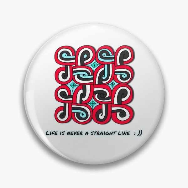 Item preview, Bold geometric Celtic Knot-style pattern with motivational message designed and sold by Stitched Stories.