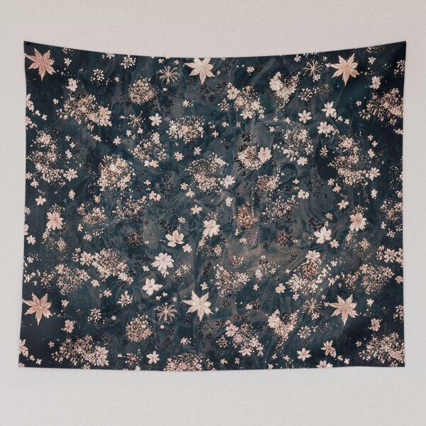 Item preview, Sakura Blossoms Dark Textured Artwork designed and sold by WitchyBotanicaArt.