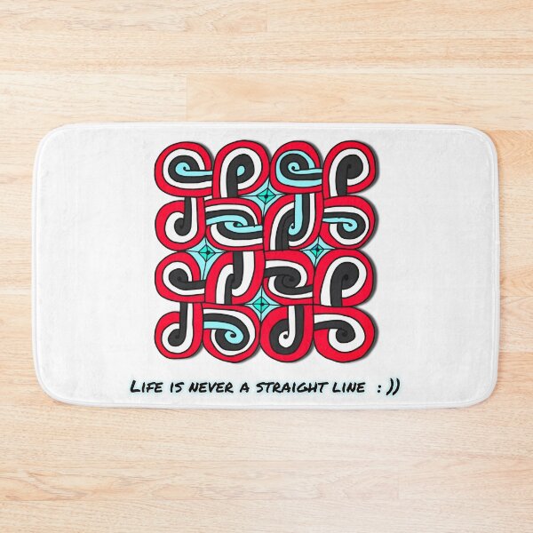 Item preview, Bold geometric Celtic Knot-style pattern with motivational message designed and sold by Stitched Stories.