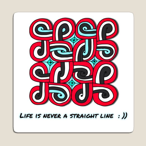 Item preview, Bold geometric Celtic Knot-style pattern with motivational message designed and sold by Stitched Stories.