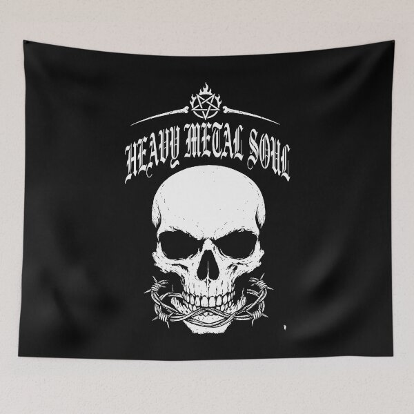 Item preview, BIRD Heavy Metal Soul Skull T-Shirt designed and sold by shopBird.