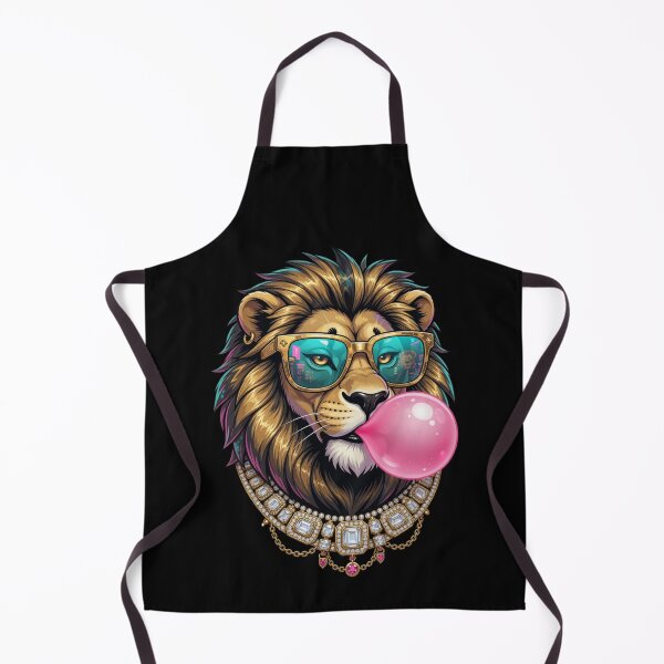 Item preview, Cute Lion Bubblegum Wearing Sunglasses Wildlife Animal designed and sold by CF_VintageDesign.