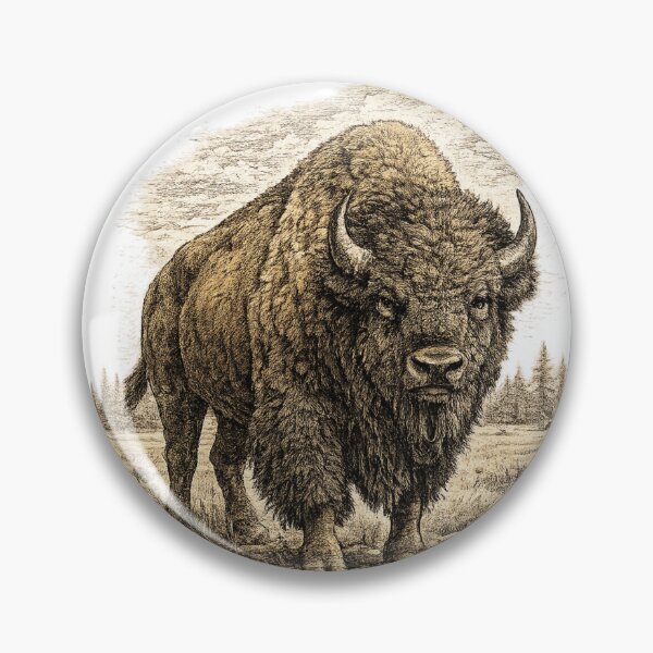 Item preview, Prairie Monarch (American Bison) designed and sold by KrungiT Design .