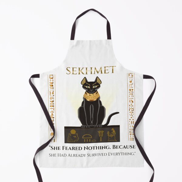 Item preview, Sekhmet · She Feared Nothing Because She Had Already Survived Everything · Egyptian Goddess Art designed and sold by PharaohDArt.