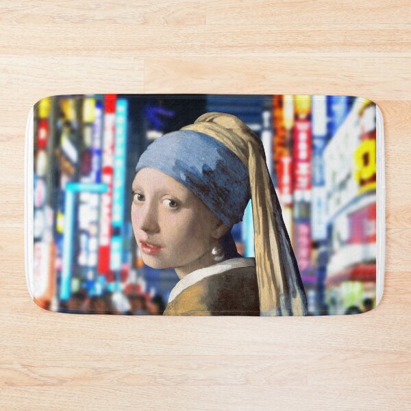 Item preview, Girl with an earring in Shinjuku-Girl with a pearl earring- (Shinjuku = Tokyo city) designed and sold by DRIPPED-STORE.