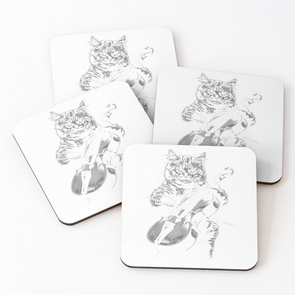 Item preview, Cat Playing Cello Vintage Jazz Musician Cellist T-Shirt for Men Women Kids designed and sold by KTY-NUSS.
