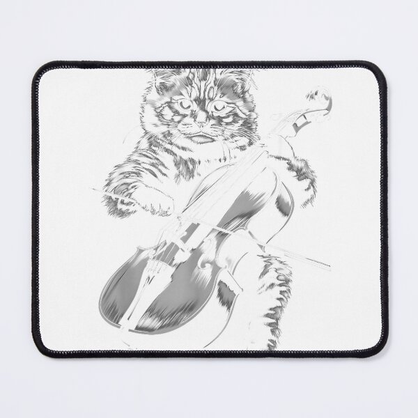 Item preview, Cat Playing Cello Vintage Jazz Musician Cellist T-Shirt for Men Women Kids designed and sold by KTY-NUSS.
