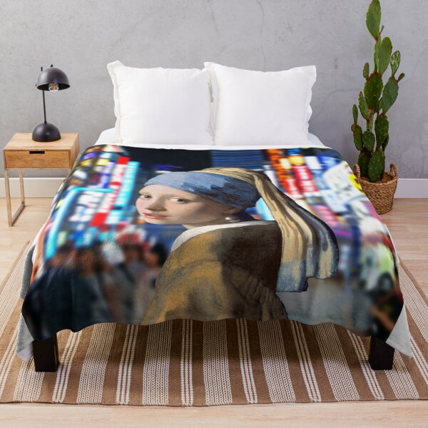 Item preview, Girl with an earring in Shinjuku-Girl with a pearl earring- (Shinjuku = Tokyo city) designed and sold by DRIPPED-STORE.