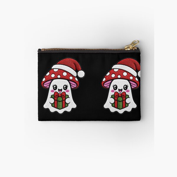 Item preview, Cute Santa Ghost Kawaii Embroidery Patch Design Christmas Mushroom Boo designed and sold by ColorSplash123.