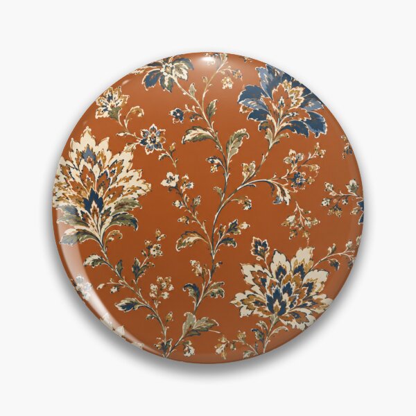 Item preview, Elegant Burnt Orange Vintage Floral Damask Pattern designed and sold by PatternFranzy.