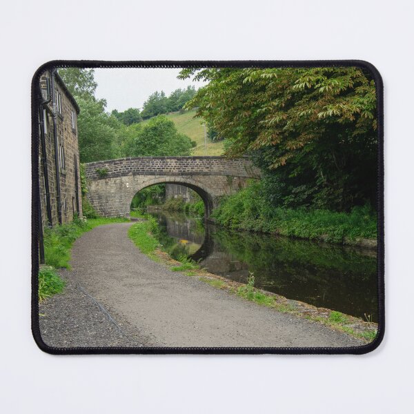 Item preview, Scenic Brearley Bridge on the Rochdale Canal Landscape Photograph designed and sold by ArtworkNorth.