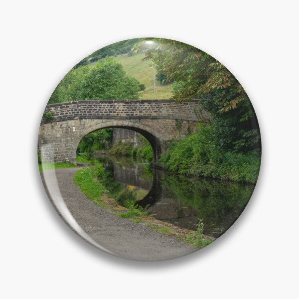 Item preview, Scenic Brearley Bridge on the Rochdale Canal Landscape Photograph designed and sold by ArtworkNorth.