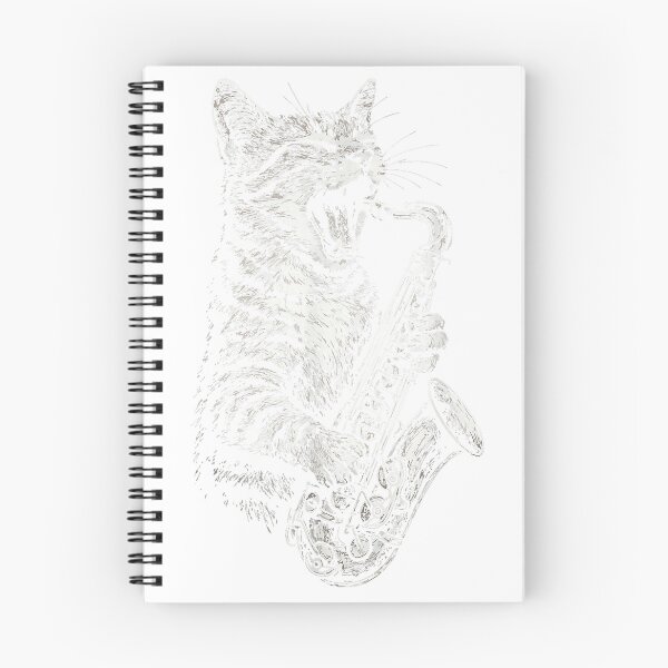 Item preview, Cat Playing Saxophone T-Shirt designed and sold by Voila-creative.