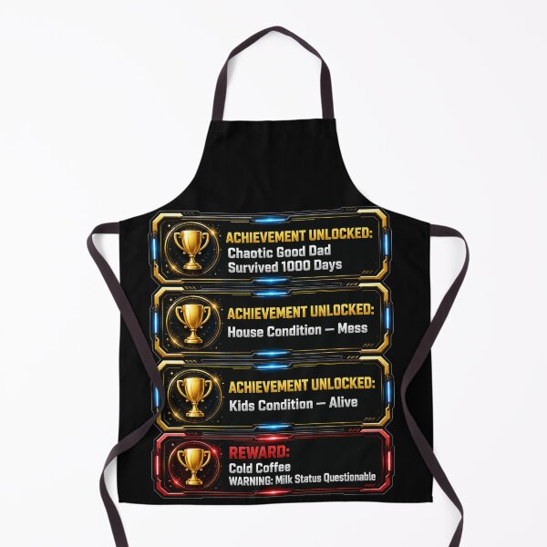 Item preview, Chaotic Good Dad The House is A Mess But The Kids are Alive Achievement Unlocked Funny Gamer Dad Gift designed and sold by Nightarel.