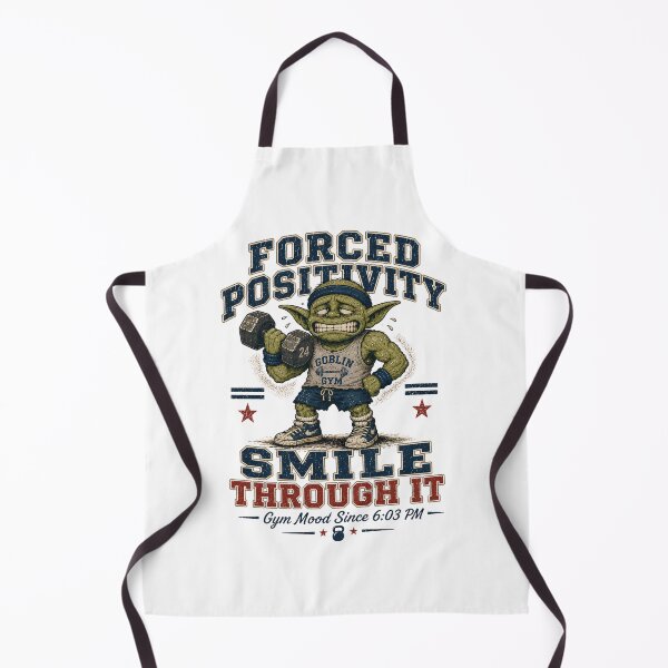 Item preview, Forced Positivity Smile Through It Retro Gym Humor designed and sold by FindYouByZ.