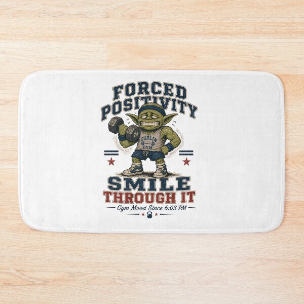 Item preview, Forced Positivity Smile Through It Retro Gym Humor designed and sold by FindYouByZ.