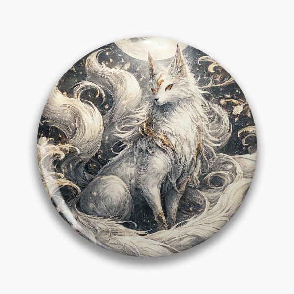Item preview, Kitsune Moon Guardian Japanese Fantasy Streetwear T-Shirt designed and sold by amol9999.