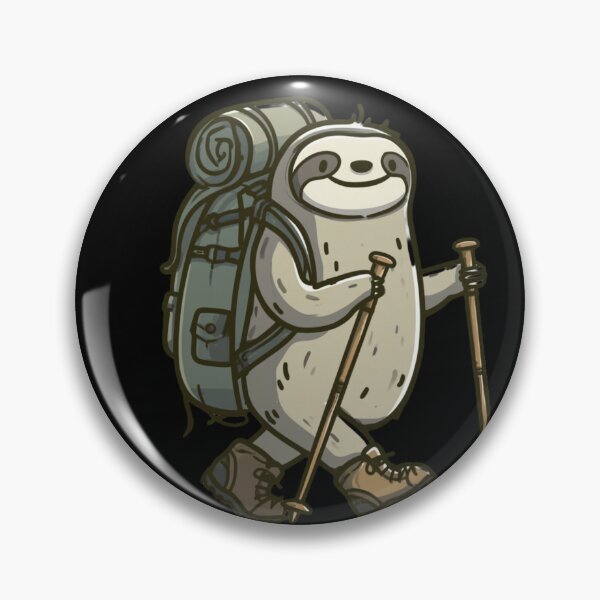 Item preview, Funny Sloth Hiking Team Cute Slow Hiker Outdoor Shirt designed and sold by VectorForge.