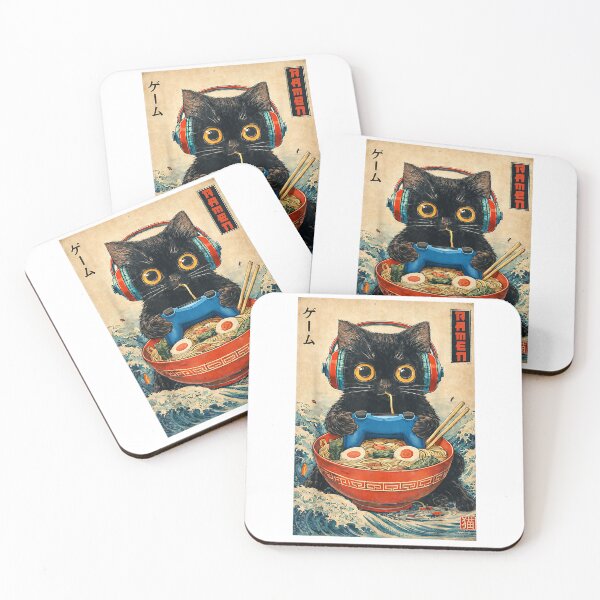 Item preview, Cat Ramen Japanese Funny Graphic Tees Kawaii Cat Anime Gifts T-Shirt designed and sold by DArtfulStudio.