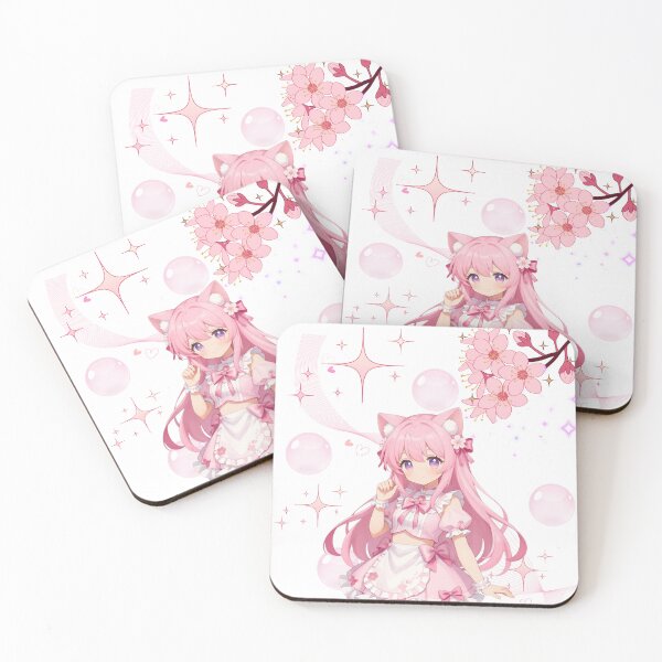 Item preview, Cute Pink-Hair Anime Girl designed and sold by SquareSign.