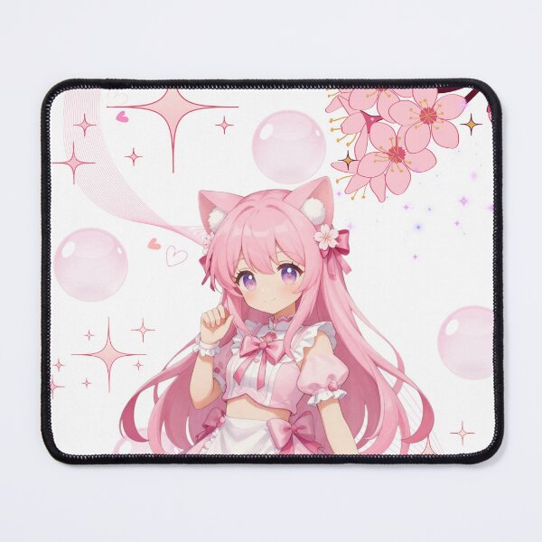 Item preview, Cute Pink-Hair Anime Girl designed and sold by SquareSign.