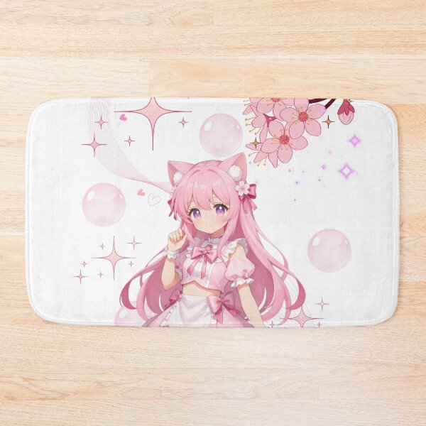 Item preview, Cute Pink-Hair Anime Girl designed and sold by SquareSign.