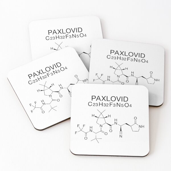Item preview, PAXLOVID C23H32F3N5O4-chemical structural formula- designed and sold by DRIPPED-STORE.