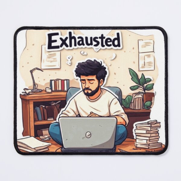 Item preview, Exhausted Work From Home designed and sold by VelvetDoods.