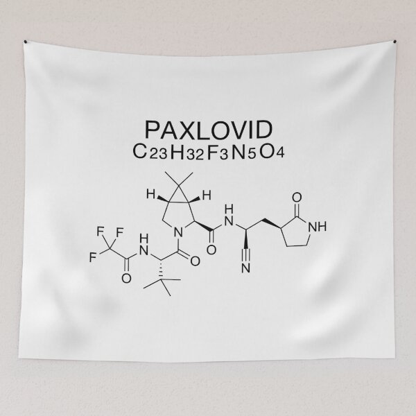 Item preview, PAXLOVID C23H32F3N5O4-chemical structural formula- designed and sold by DRIPPED-STORE.