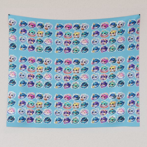 Item preview, Premium Kawaii Narwhal Sticker Sheet designed and sold by KrishAuraa.