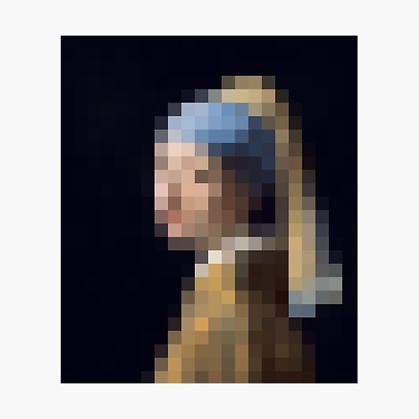 Item preview, mosaic girl-Girl with a Pearl Earring- designed and sold by DRIPPED-STORE.