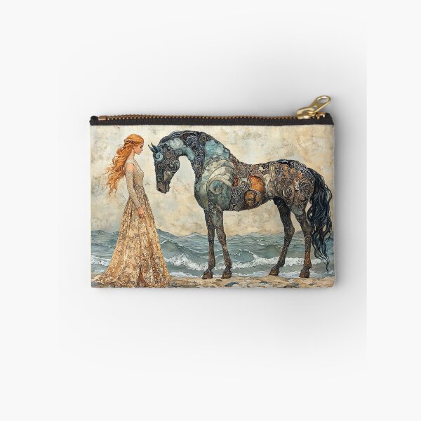 Item preview, Vasilisa and the Enchanted Horse - Russian Fairy Tale Art designed and sold by Banal25.