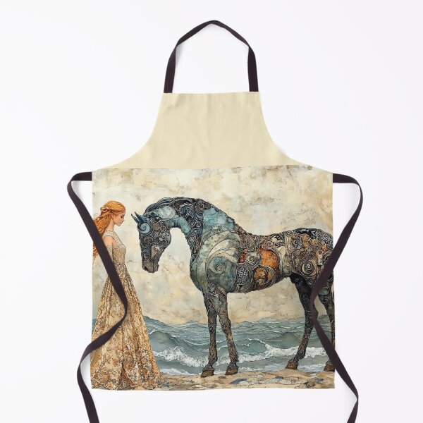 Item preview, Vasilisa and the Enchanted Horse - Russian Fairy Tale Art designed and sold by Banal25.