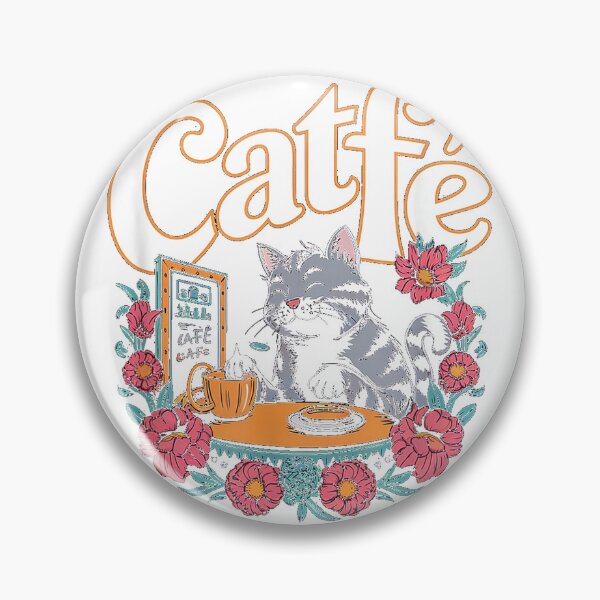 Item preview, Catfé Funny Coffee Lover Cat Owner Cafe Pun T-Shirt designed and sold by kevincuellar.