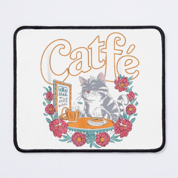 Item preview, Catfé Funny Coffee Lover Cat Owner Cafe Pun T-Shirt designed and sold by kevincuellar.