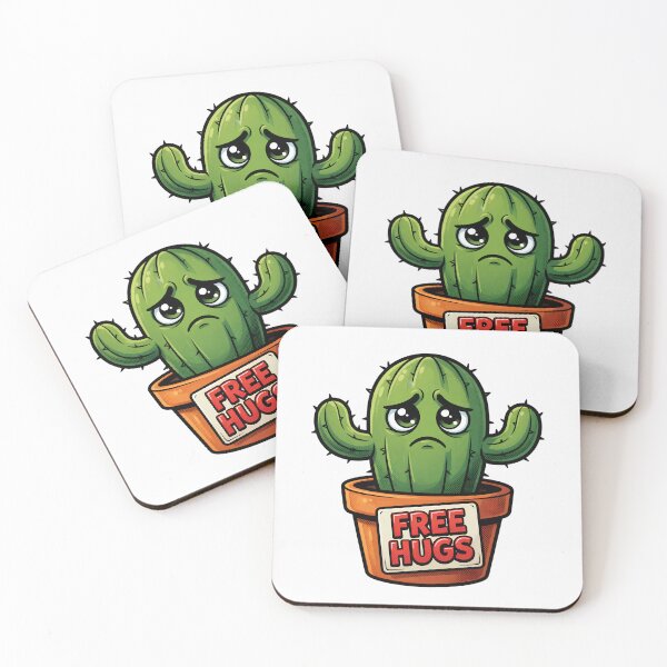Item preview, Grumpy Cactus Free Hugs Funny Design designed and sold by TshirtsOnline-.