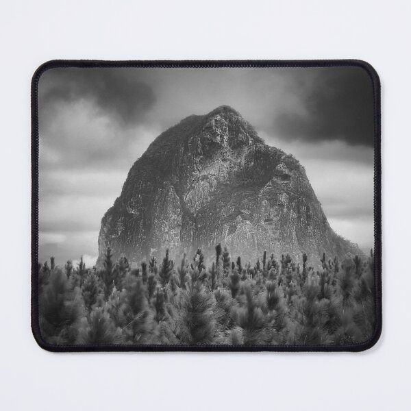 Item preview, Glass House Mountains Print in Black and White Photography Queensland Australia designed and sold by pcole123.
