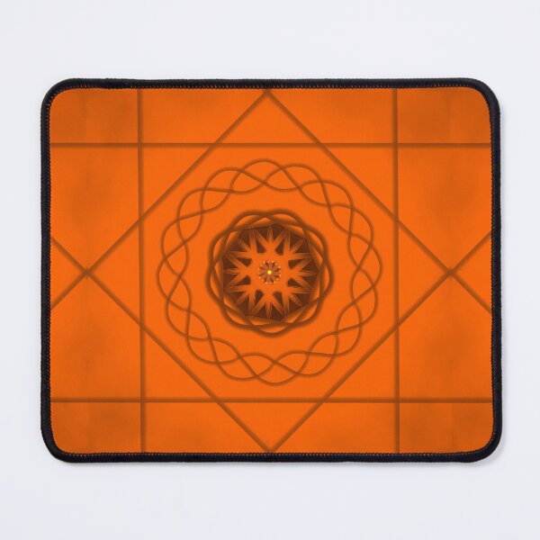 Item preview, Orange Geometric Star Pattern designed and sold by EsmArtUniverse.